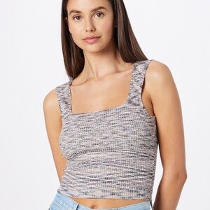 A&F Multicolor Knitted Ribbed Tank marled abercrombie camisole‎ top NEW NWOT
